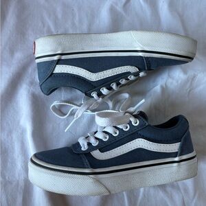 Vans Ward Blue Indigo Kids Skate Shoes Size 11 Missy
